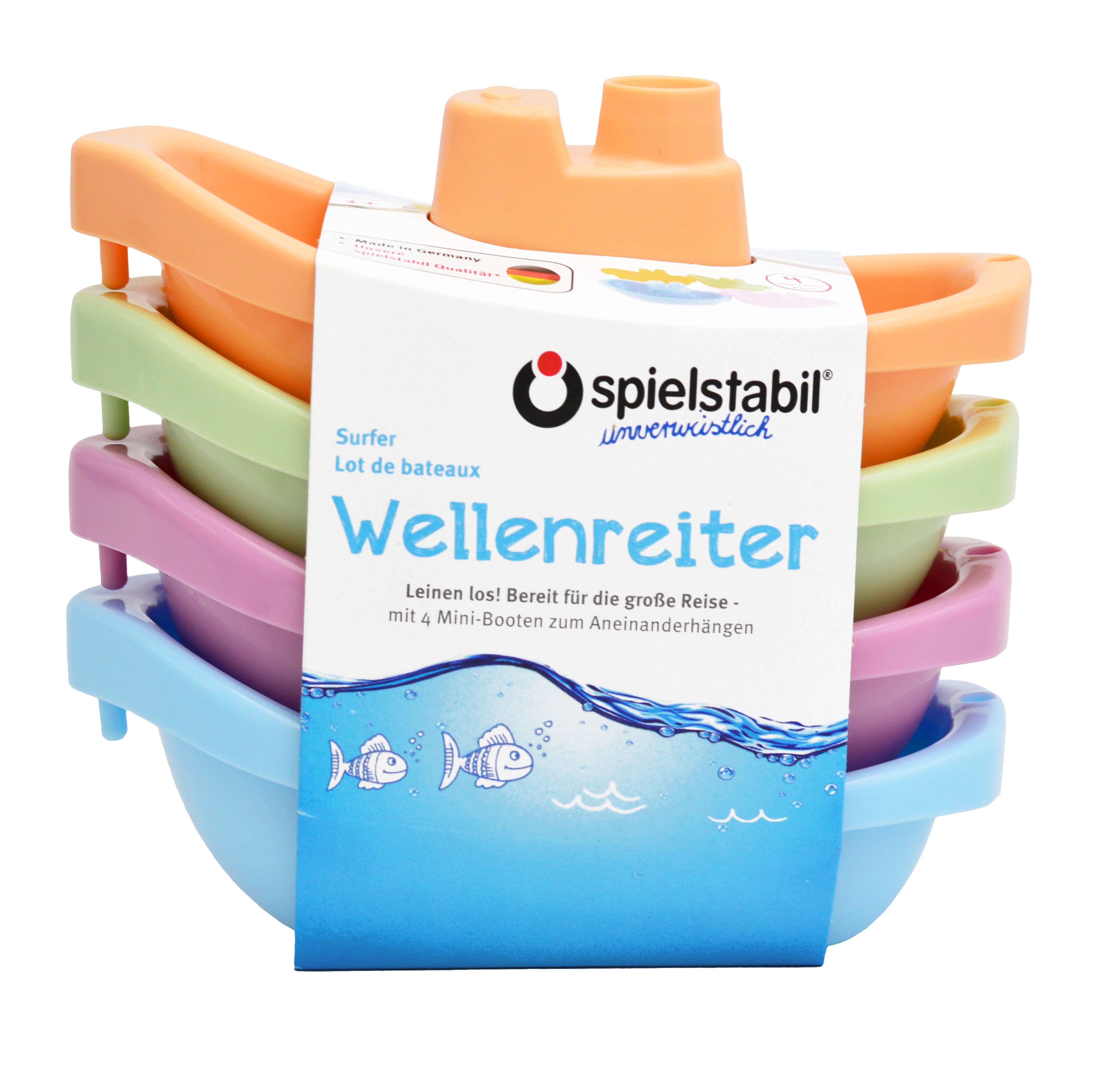 Wellenreiter 4-teilig pastell