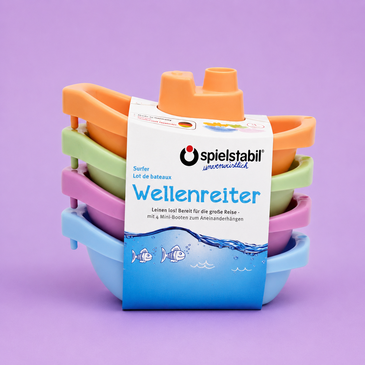 Wellenreiter 4-teilig pastell